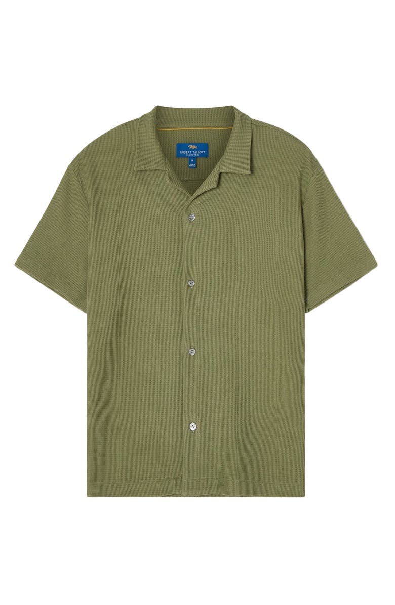 Robert Talbott Williams Waffle Knit Camp Shirt, Main, color,