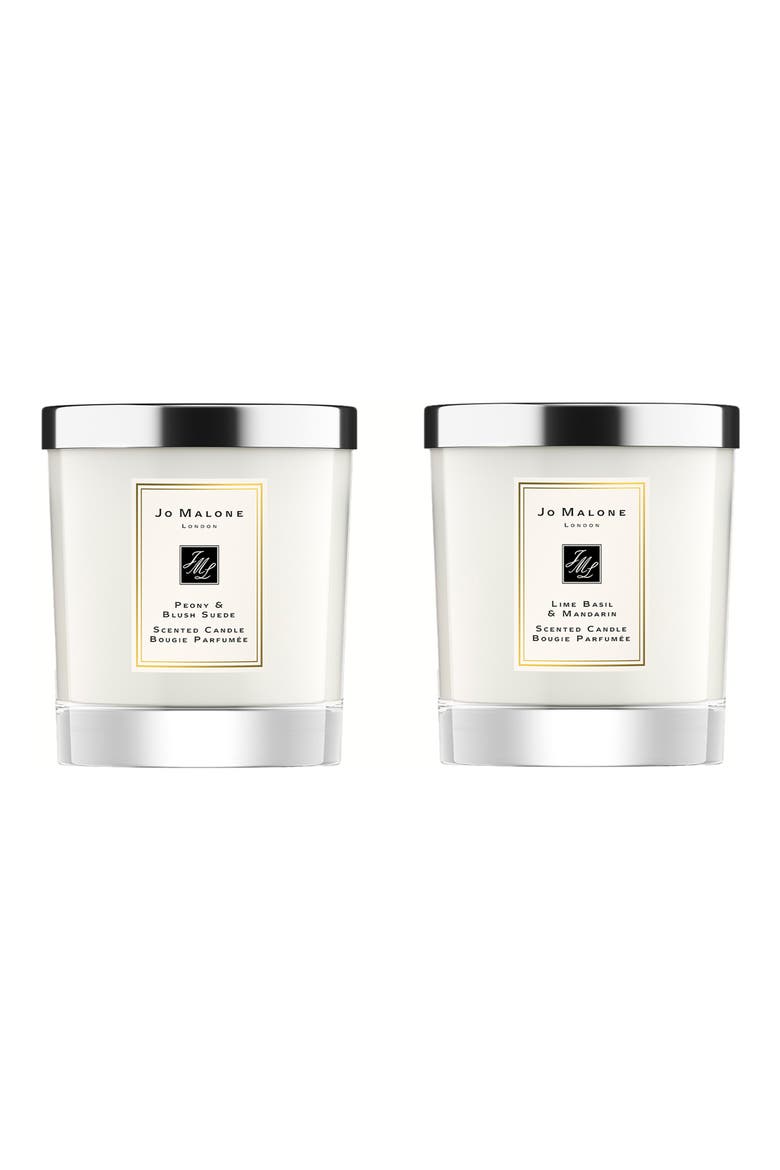 Peony & Blush Suede and Lime Basil & Mandarin Candle Set-$140 Value, Alternate, color, NO COLOR
