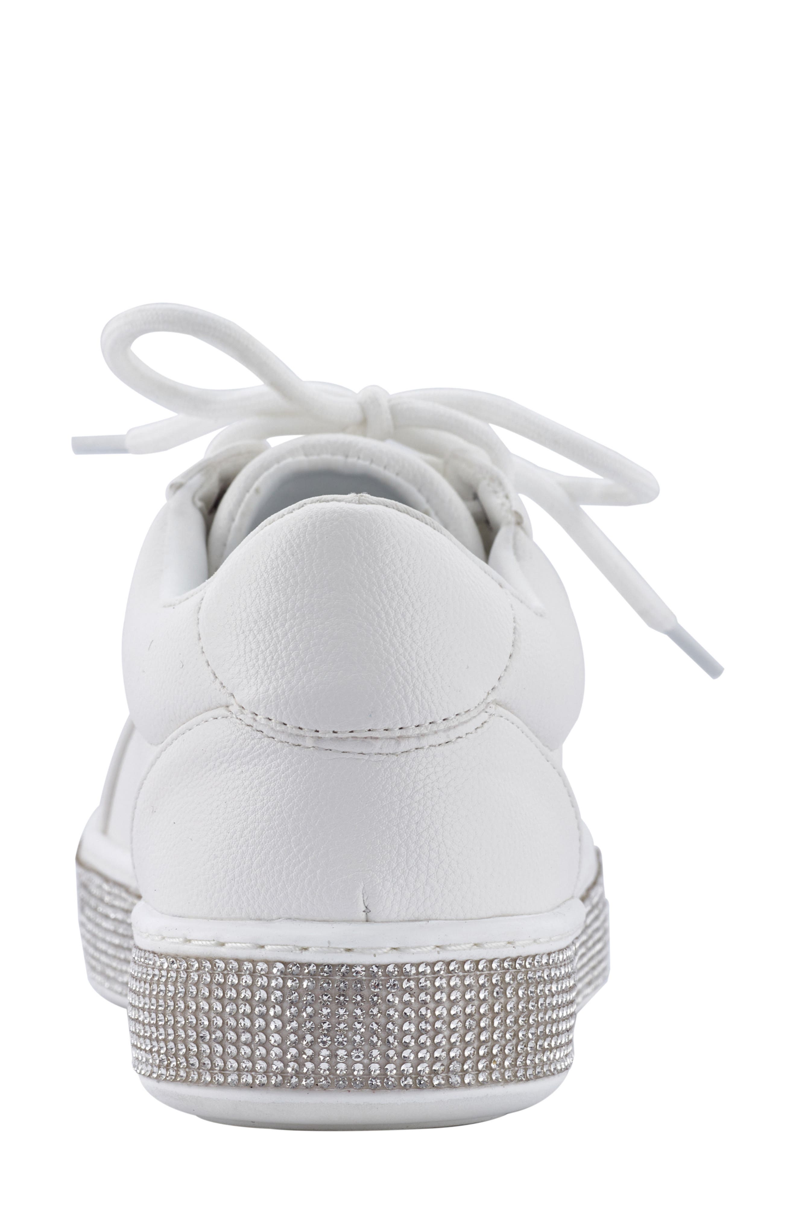 LADY COUTURE Legend Rhinestone Sneaker, Alternate, color, White