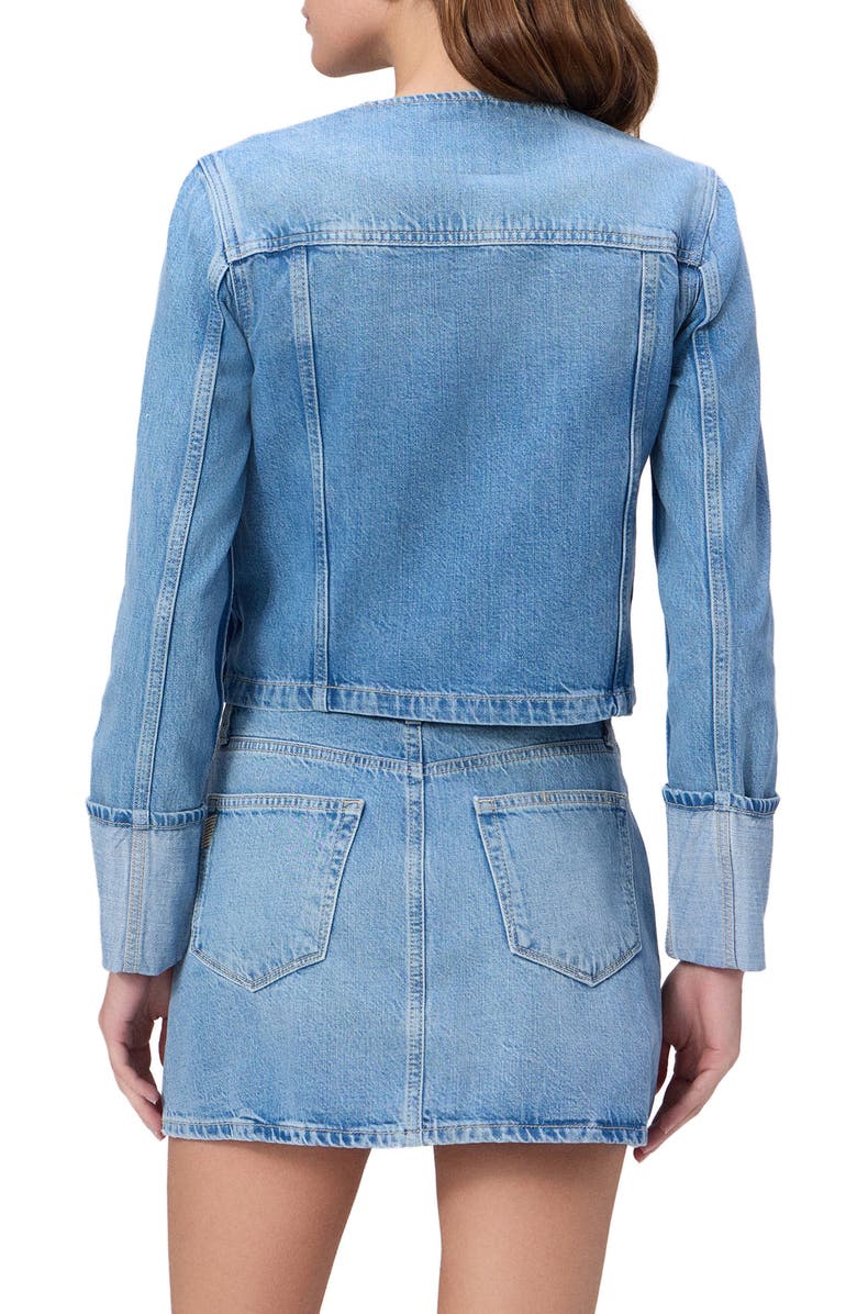 PAIGE Dean Collarelss Jean Jacket, Alternate, color, Del Amo