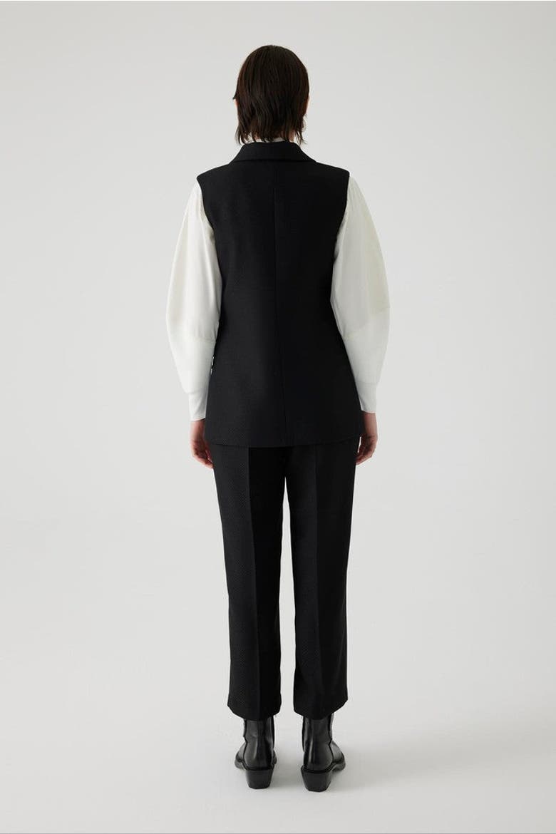 Aretha Embroidered Vest, Alternate, color, BLACK