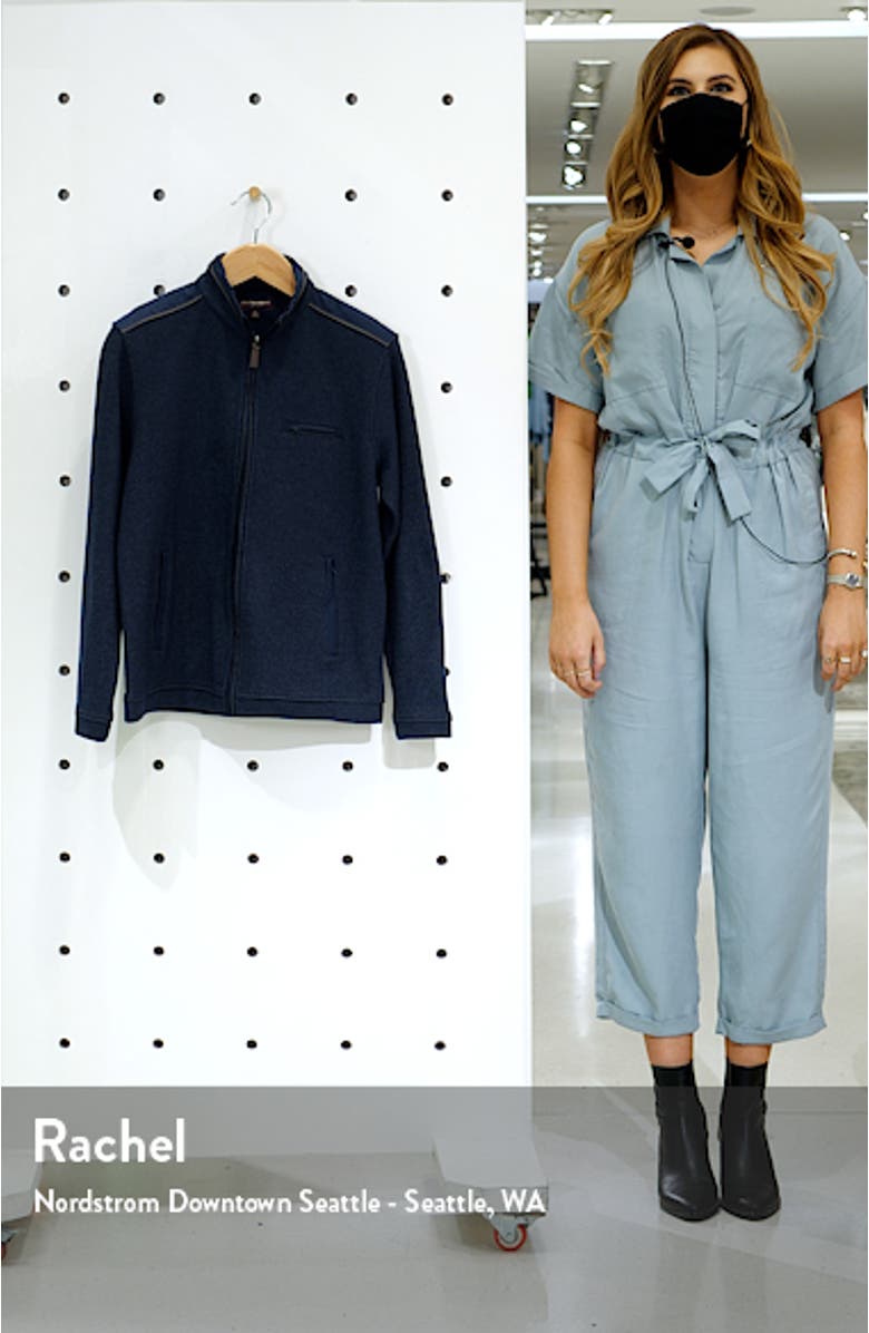 Mélange Knit Zip-Up Jacket, sales video thumbnail