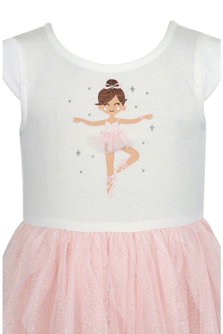 Kids' Cap Sleeve Tutu Dress, Alternate, color, IVORY/ BLUSH
