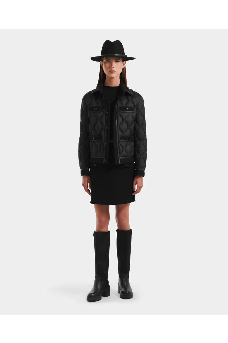 Jolie Quilted Light Jacket, Alternate, color, Black