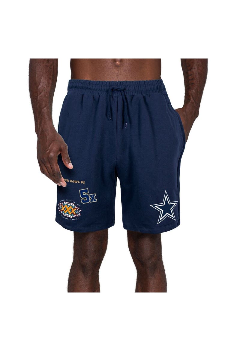 Men's New Era Navy Dallas Cowboys Historic Championship Shorts, Main, color, Navy