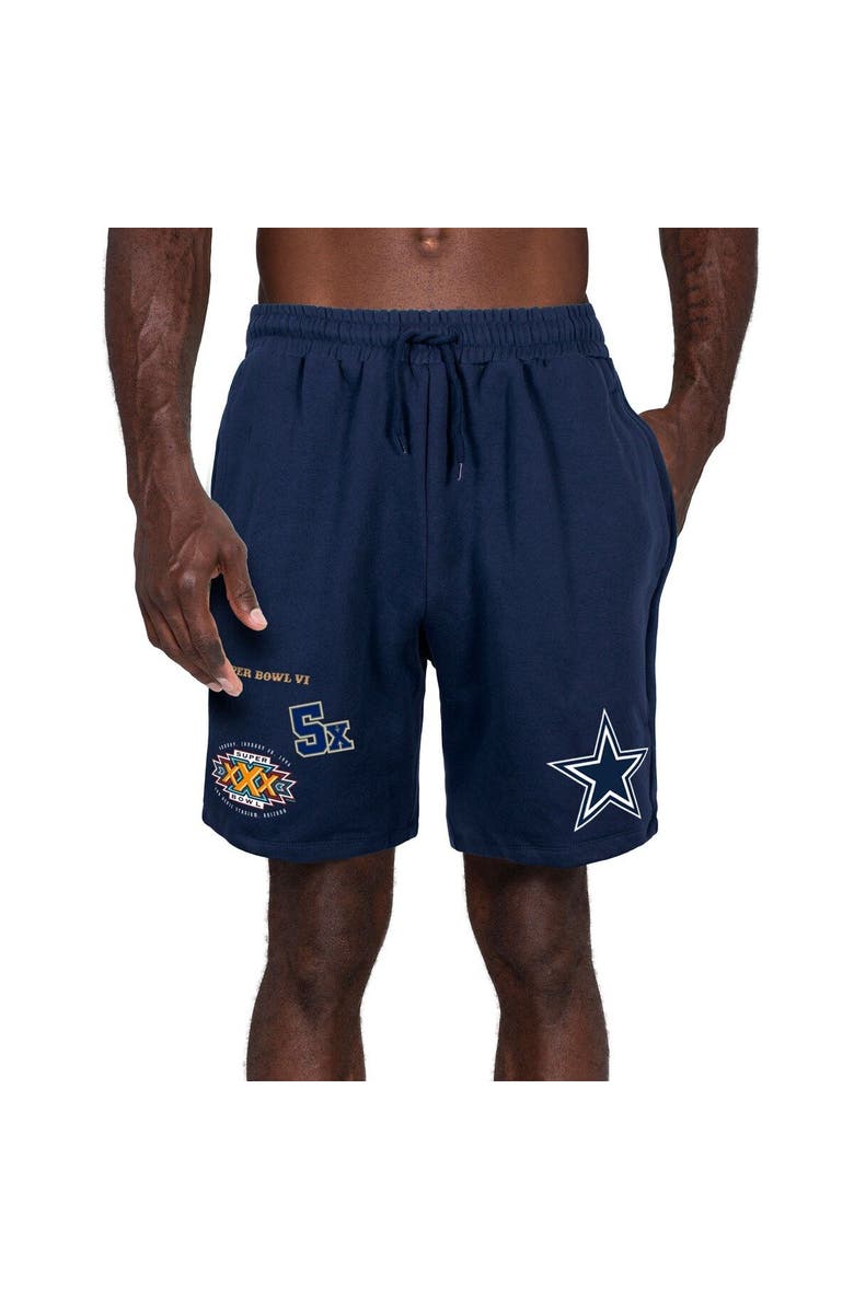New Era Men's New Era Navy Dallas Cowboys Historic Championship Shorts, Main, color, 