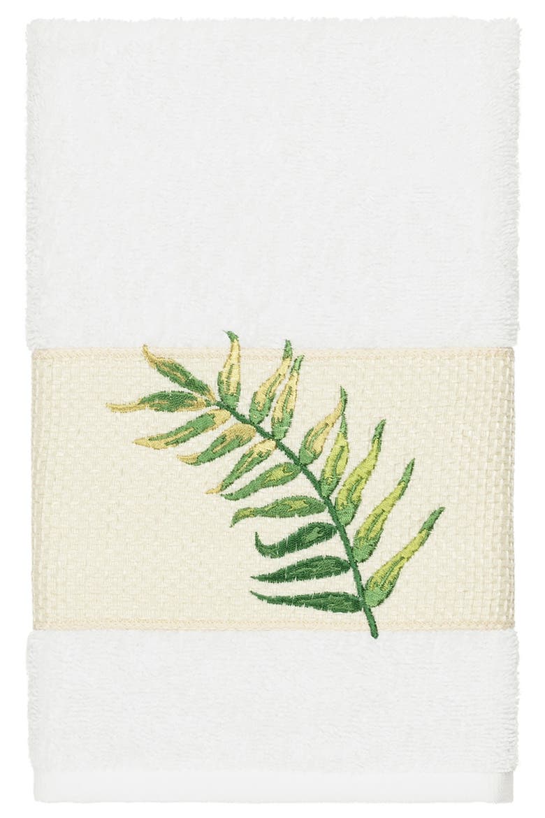 Zoe 3-Piece Embellished Towel - White, Alternate, color, WHITE