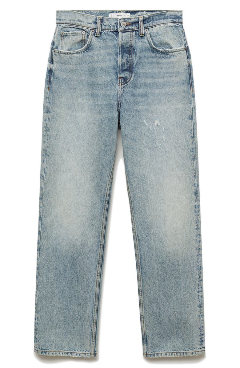 MANGO Mid Rise Culotte Jeans, Alternate, color,