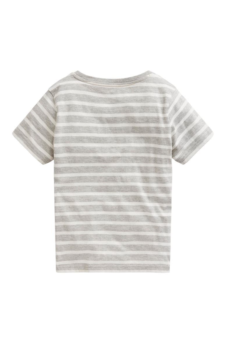 Kids' Stripe Jeep Appliqué Cotton T-Shirt, Alternate, color, GREY MARL/ IVORY STRIPE JEEP