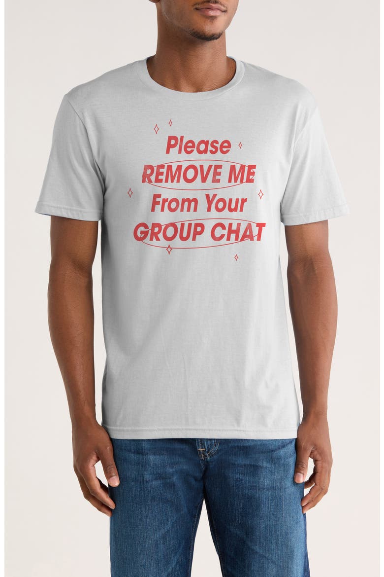 Group Chat Graphic T-Shirt, Main, color, WHITE