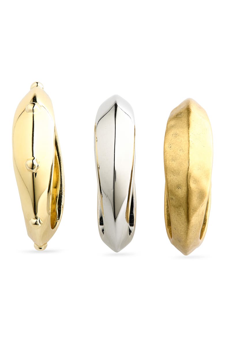Oakland Set of 3 Mixed Metal Ring, Alternate, color, MIXED METAL 7