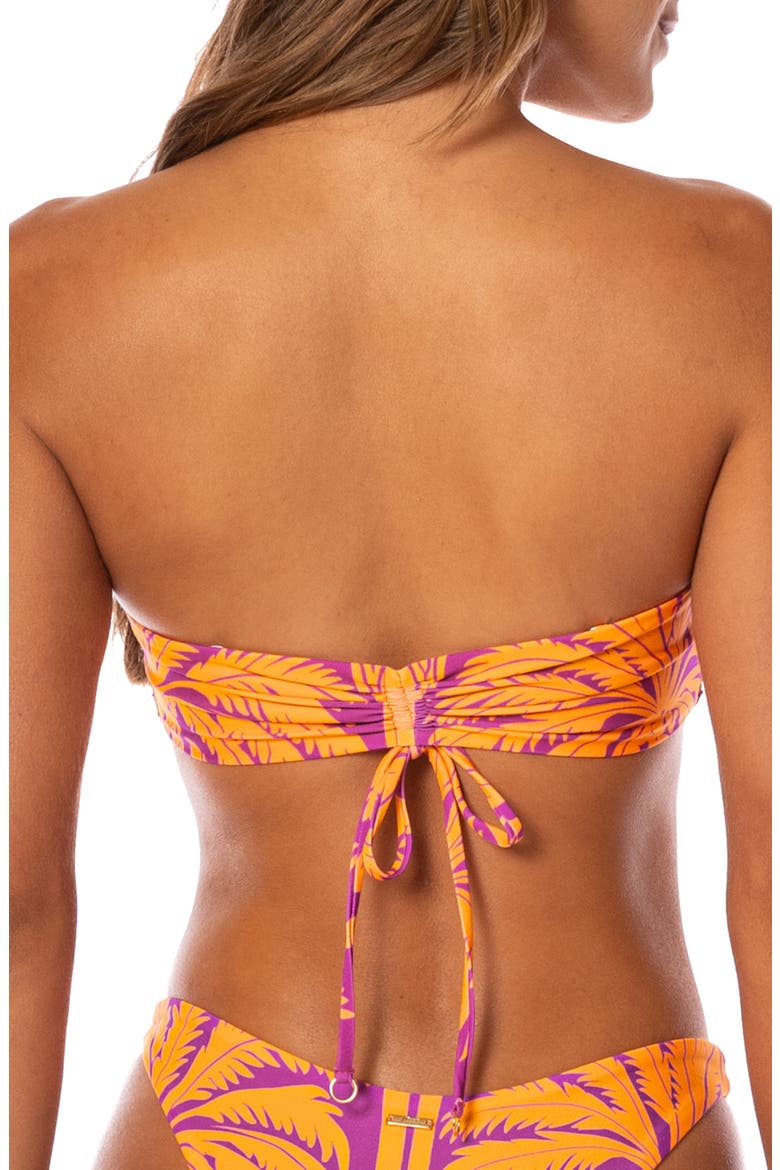 Flamingo Palm Kanani Reversible Bikini Top, Alternate, color, PURPLE