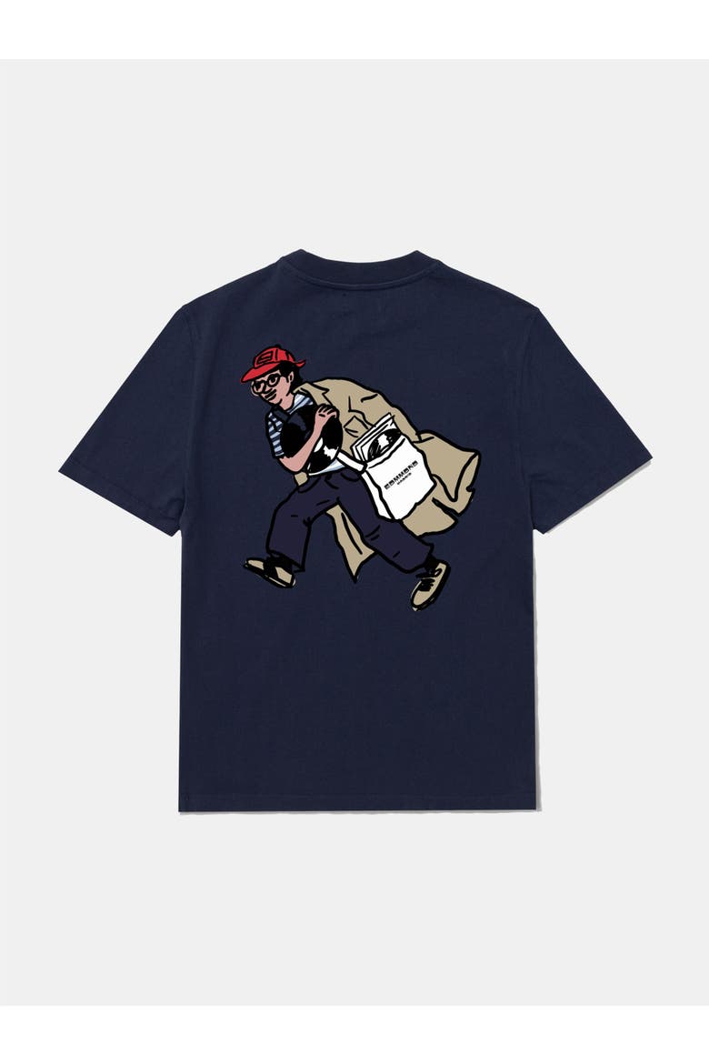 Melomaniac Printed T-Shirt, Alternate, color, Plain Navy