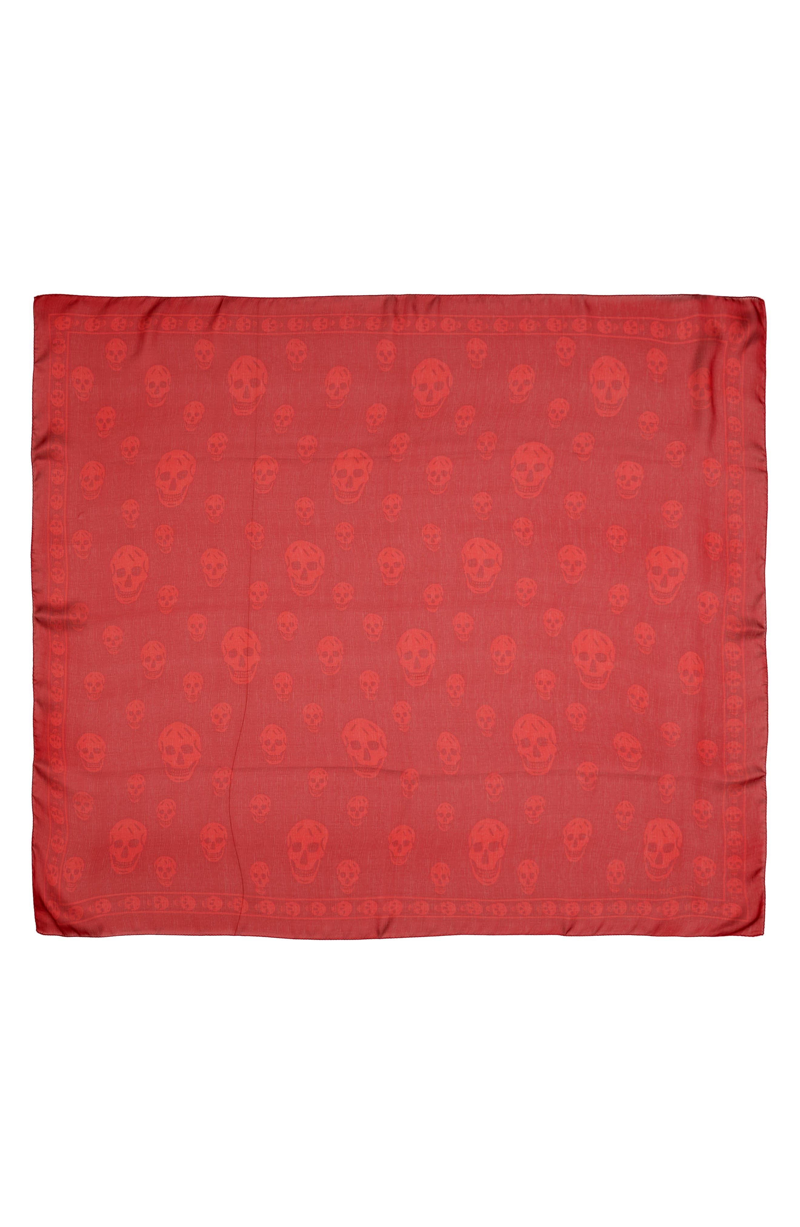McQueen Alexander McQueen Skull Silk Scarf