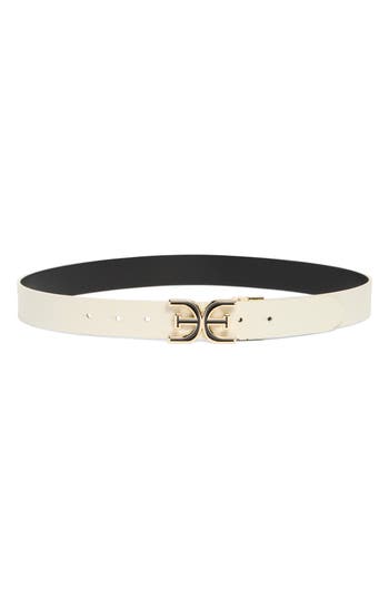 Sam Edelman Monogram Swivel Leather Belt
