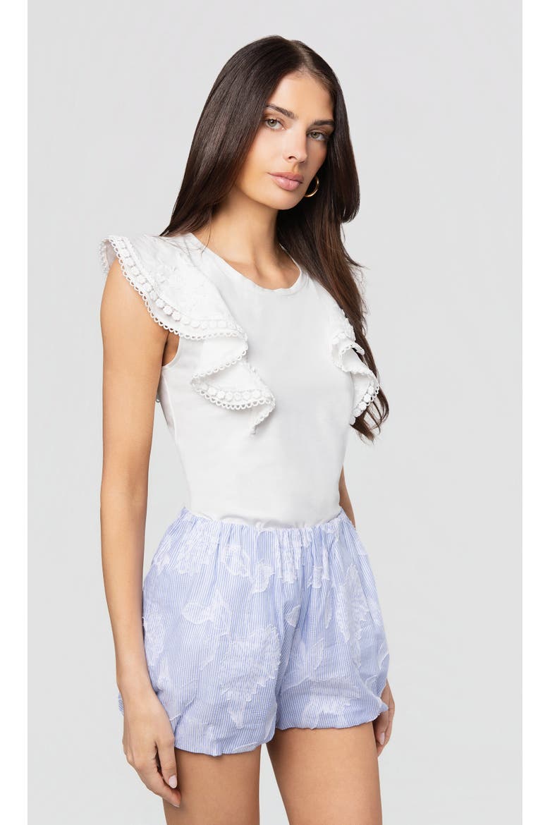 Dana 3D Voile Combo Top, Alternate, color, White
