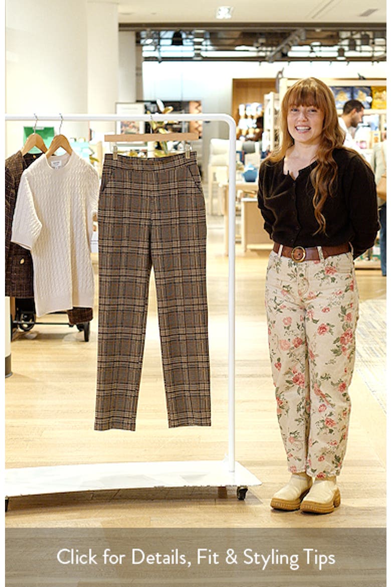 Plaid Pintuck Pull-On Pants video