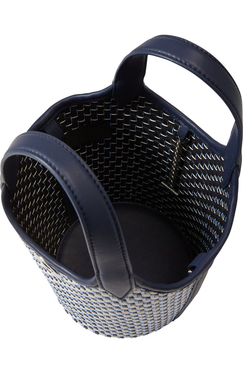 Veronica Beard Anchor Woven Bucket Crossbody Bag, Alternate, color, Navy Multi