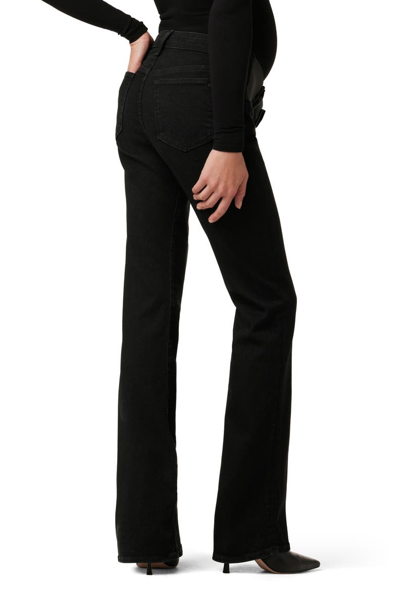 The Snapback Icon Bootcut Maternity Jeans, Alternate, color, BLACK