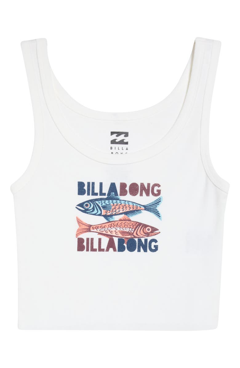 Billabong Salt of the Sea Crop Cotton Tank, Alternate, color, Salt Crystal