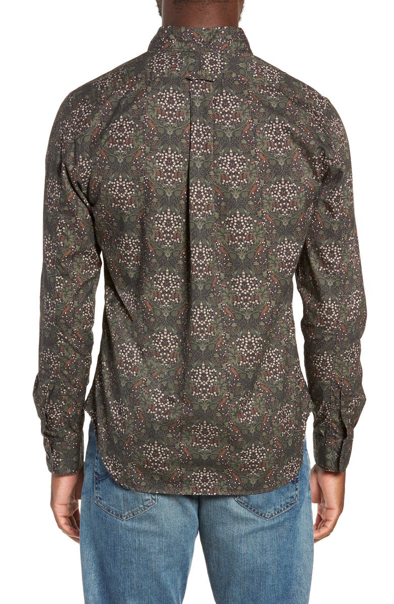 Todd Snyder Classic Fit Thomas Mason Floral Sport Shirt, Alternate, color, 