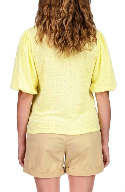 Sanctuary Regal Days Puff Sleeve Top In Lima Bean