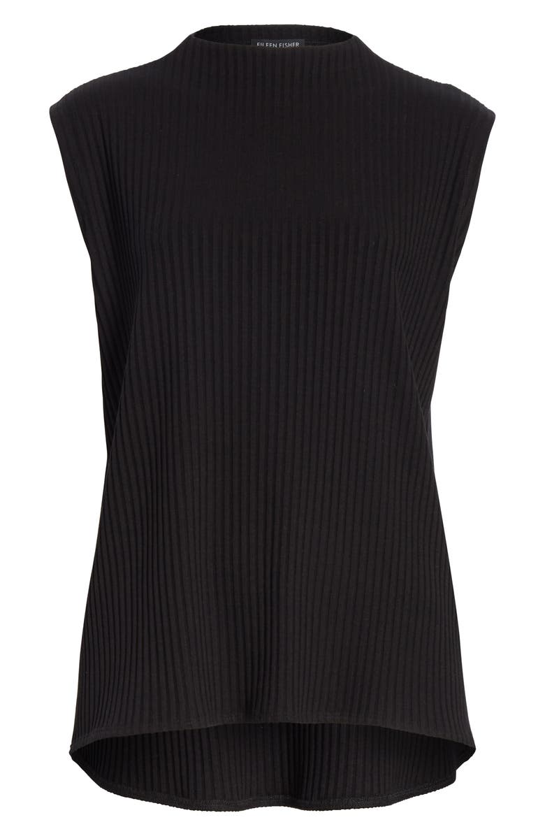 Eileen Fisher Rib Mock Neck Tank, Alternate, color, 