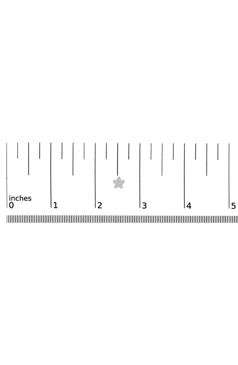 Haus of Brilliance 10K Gold 1/2 Cttw Lab Grown Diamond Star Stud Earrings, Alternate, color, White