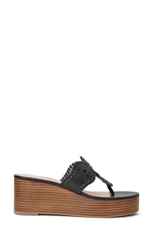 Shop Jack Rogers Kimberly Platform Wedge Sandal In Black