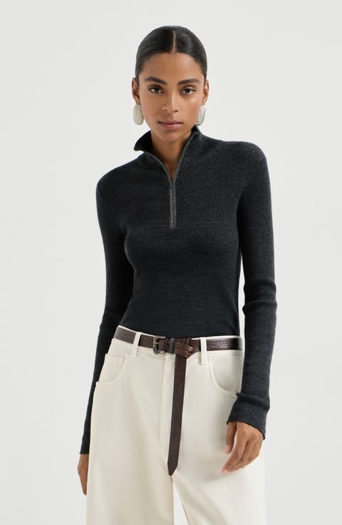 Virgin wool and cashmere sweater