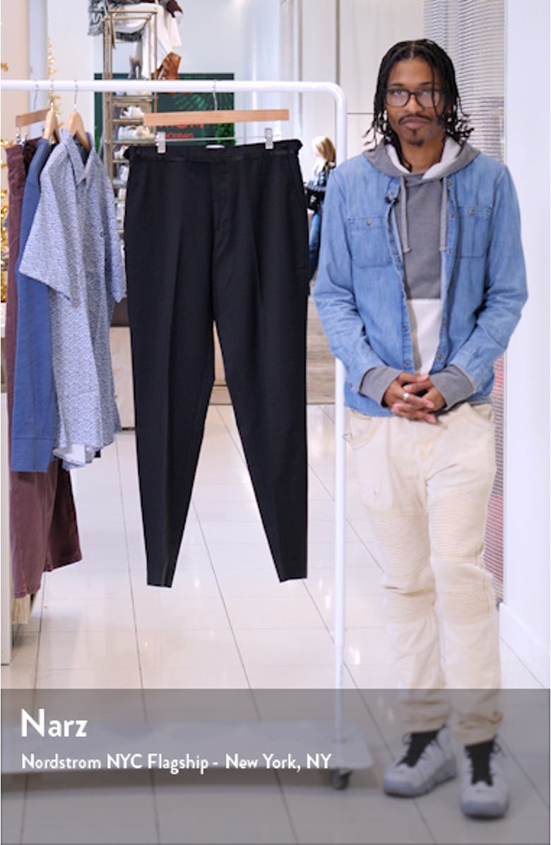 Poker Slim Fit Wool Blend Pants, sales video thumbnail