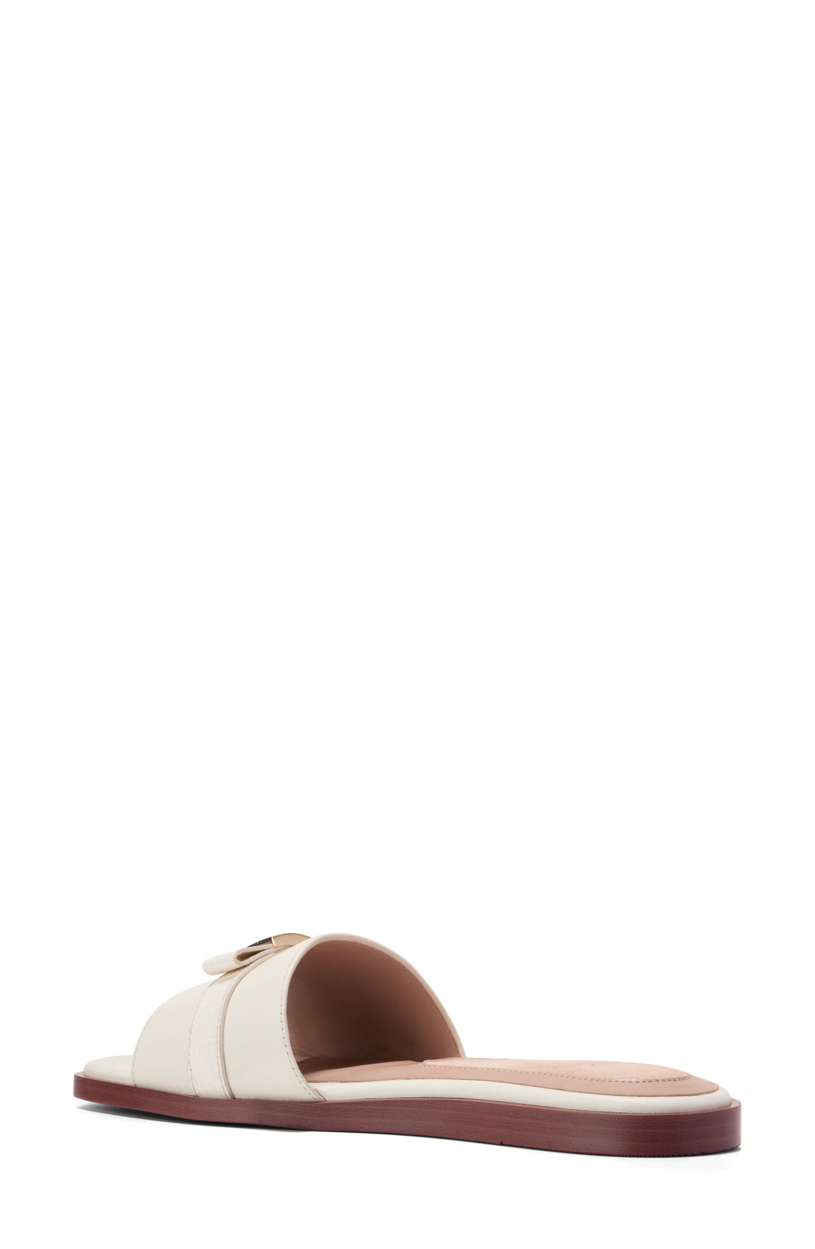 Cole Haan Emalia Slide Sandal, Alternate, color, Powder Smooth / Croc Print