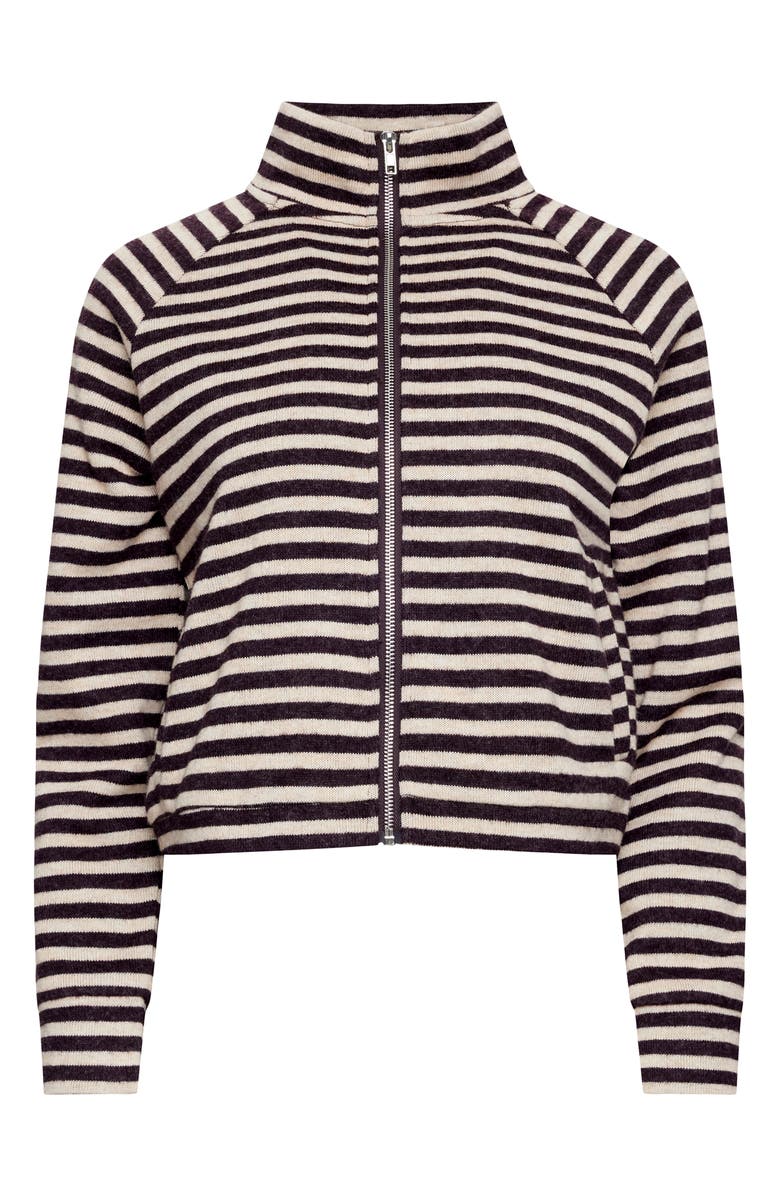 LIONESS Bloom Knit Jacket, Alternate, color, Beige Chocolate