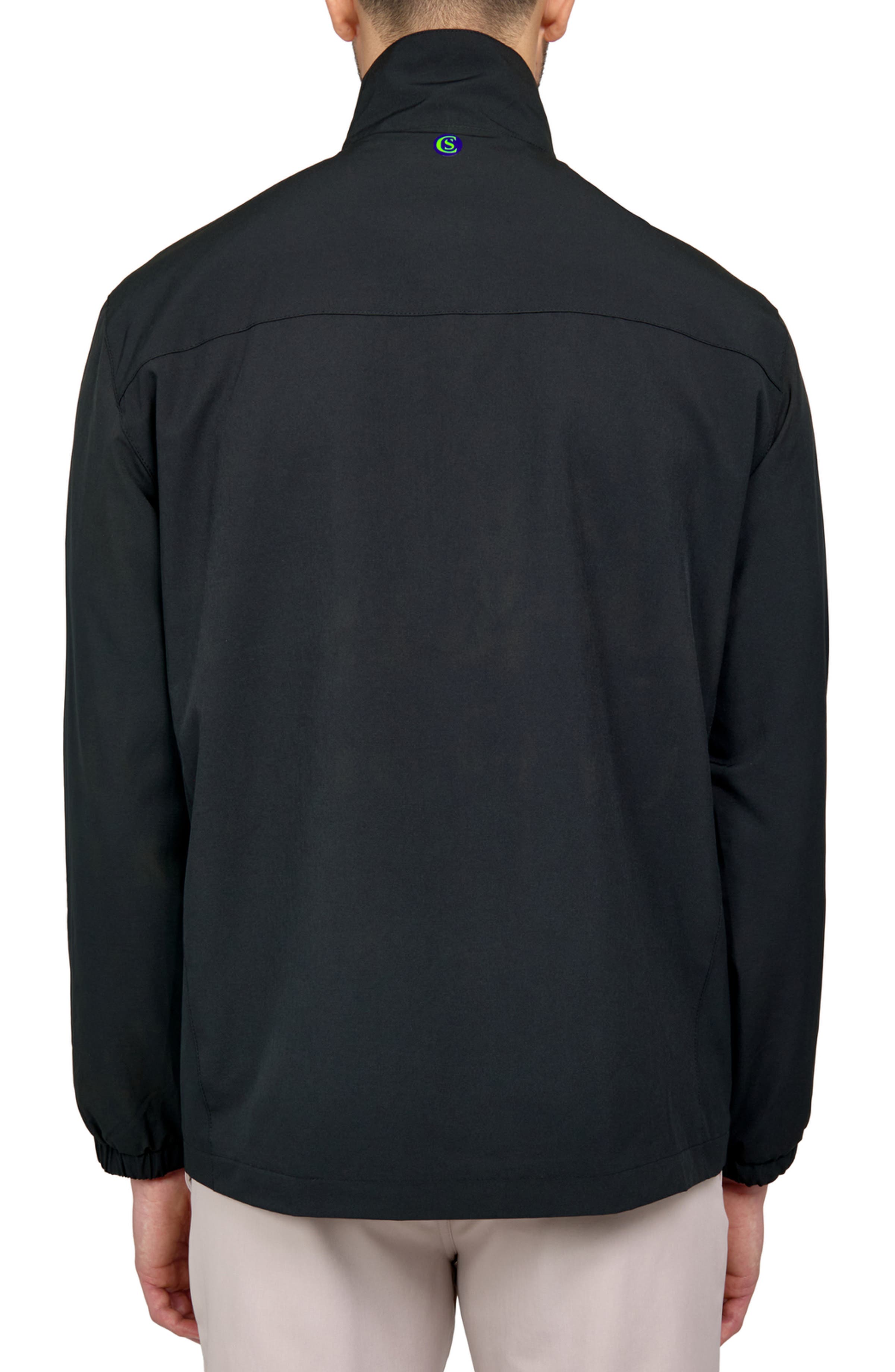 Regular Fit Solid Recycled Performance Golf Jacket - image 2