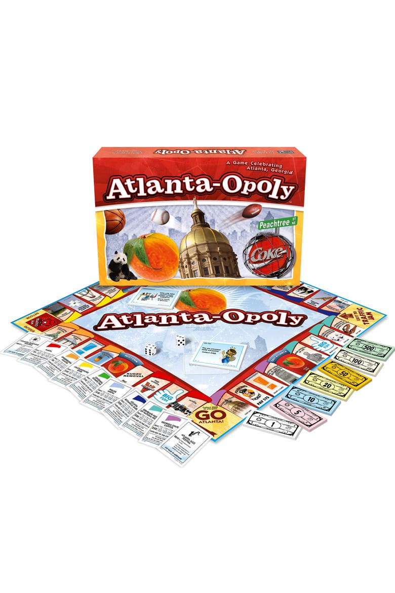 Atlantaopoly Monopoly Board Game, Alternate, color, Multicolored