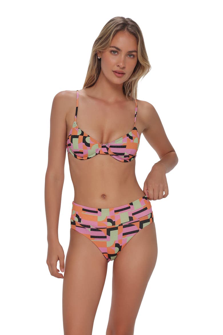 Laura Fold Over Bikini Swim Bottoms, Main, color, Mod Mirage Lurex