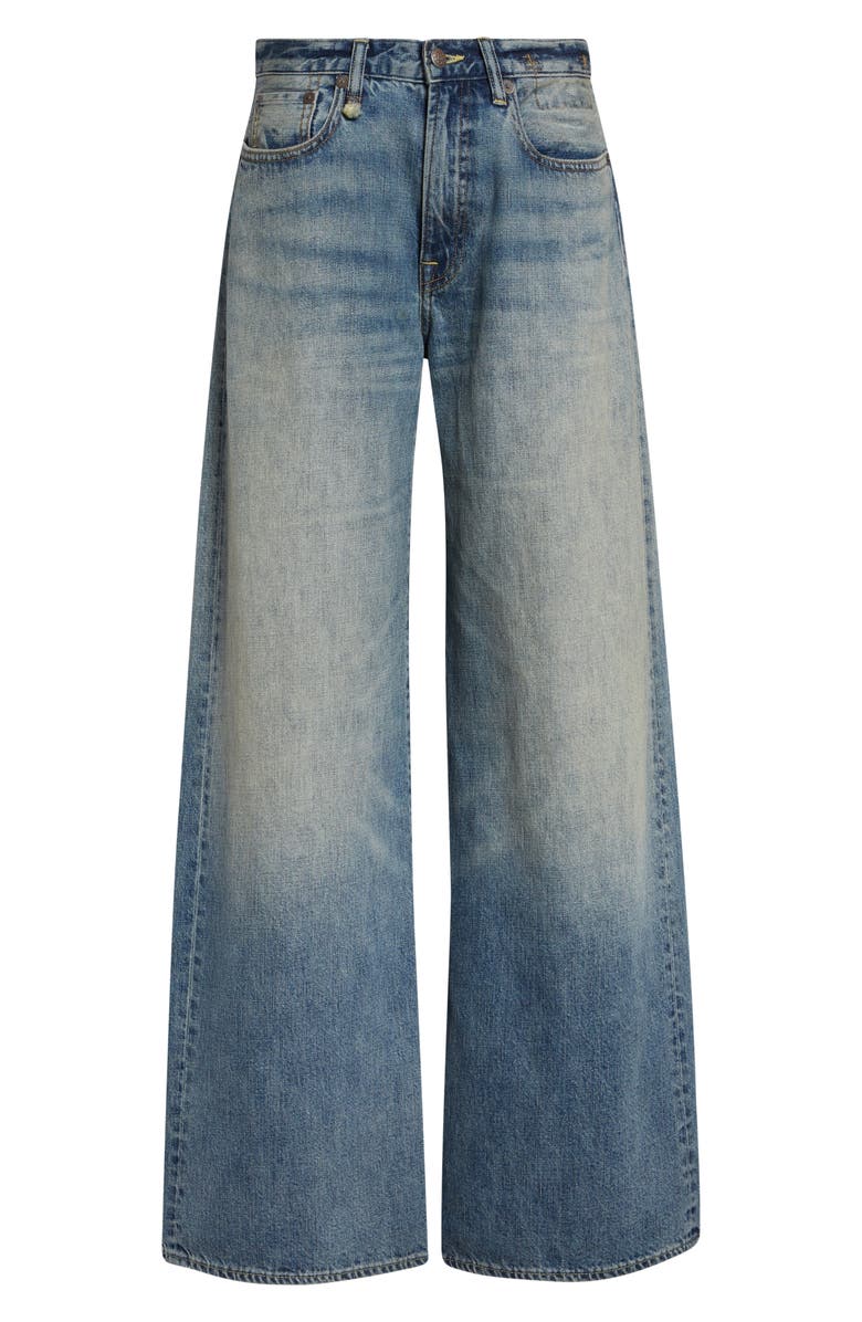 R13 Darcy Flare Leg Jeans, Alternate, color, Rivington Blue