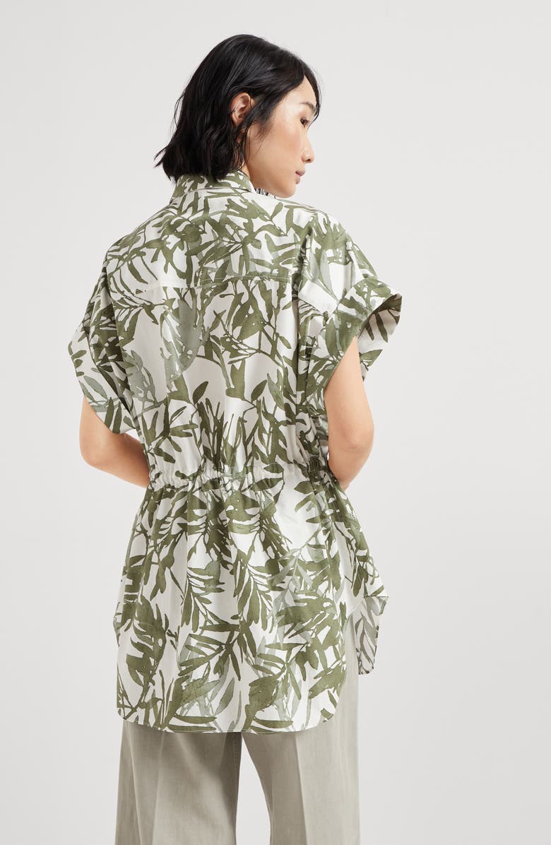 Brunello Cucinelli Herbarium Print shirt, Alternate, color, 