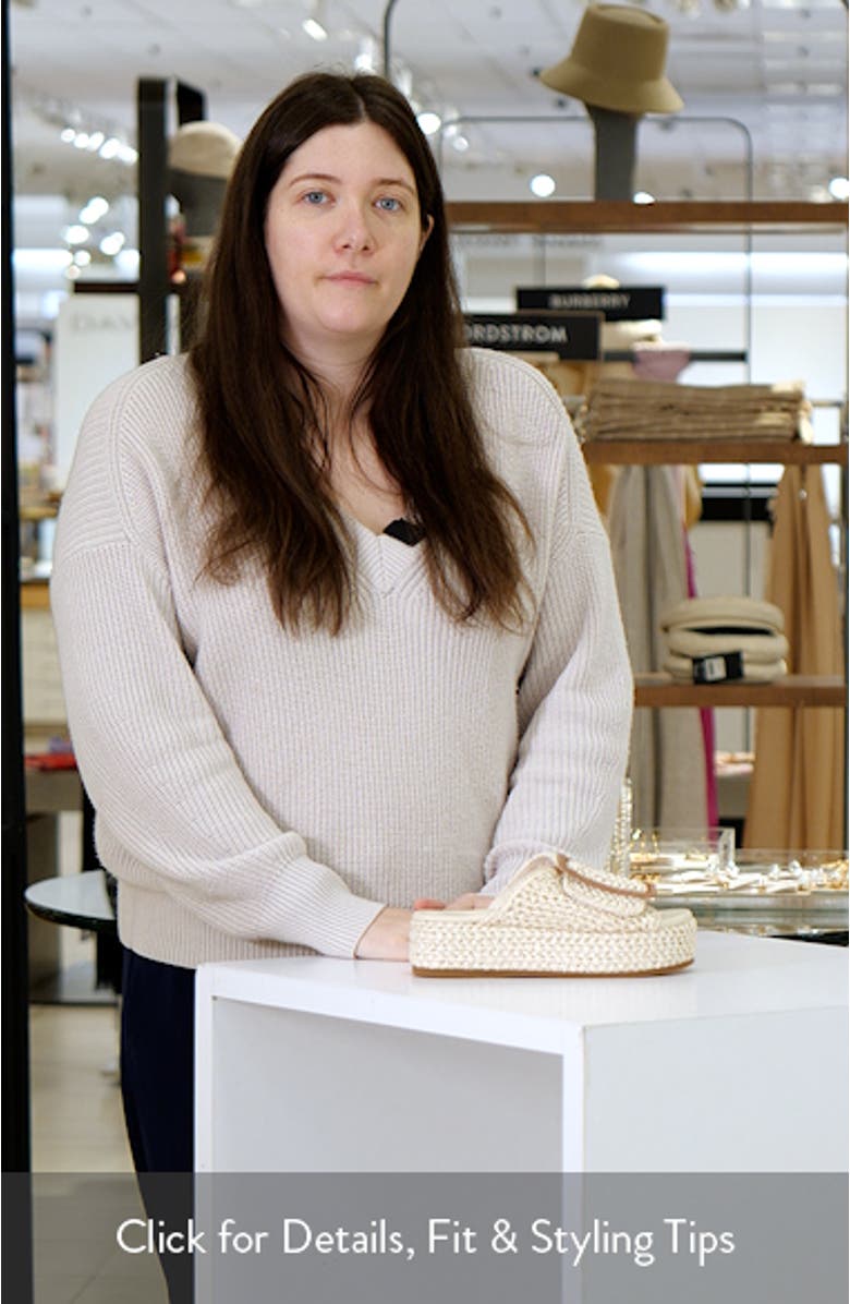 Dover Woven Platform Sandal, sales video thumbnail