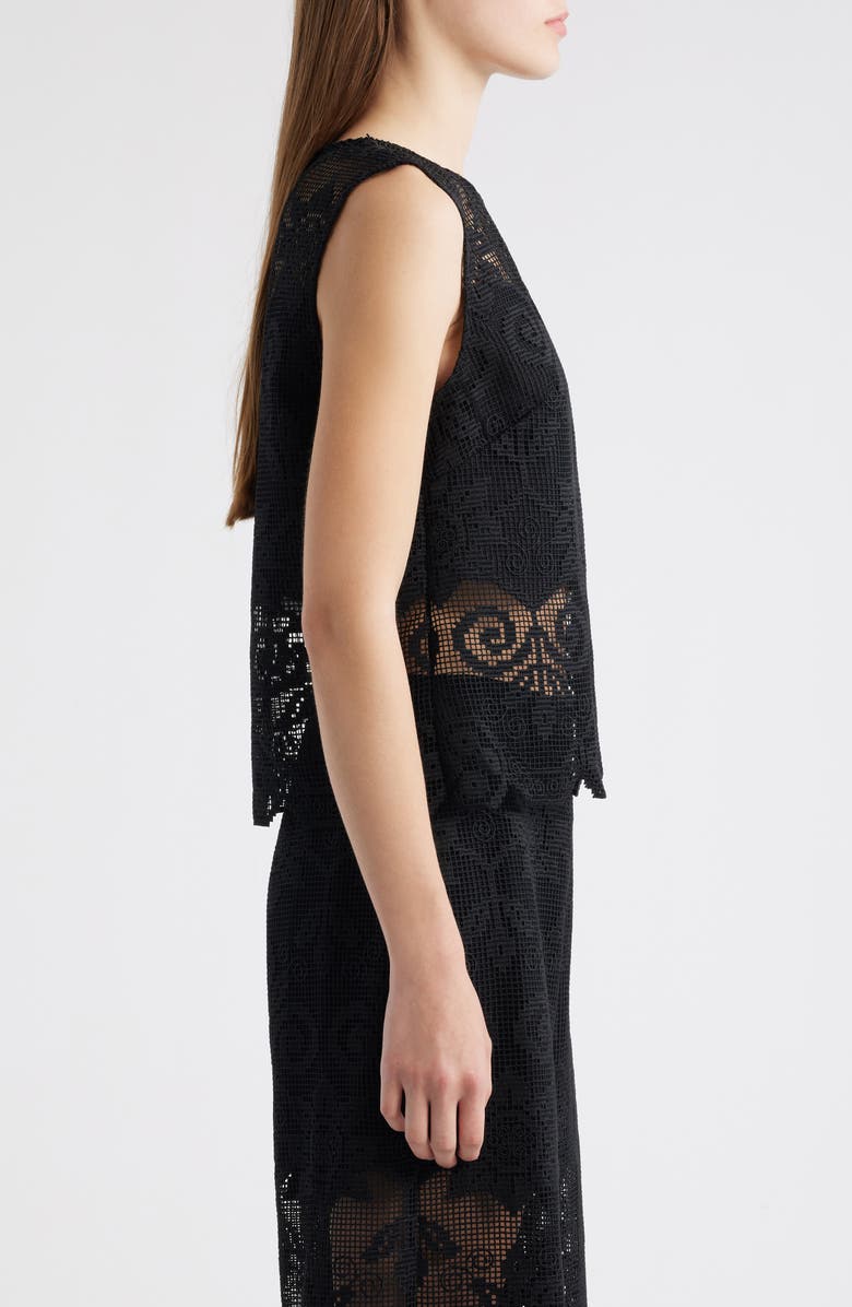 KOBI HALPERIN Shelly Lace Sleeveless Top, Alternate, color,