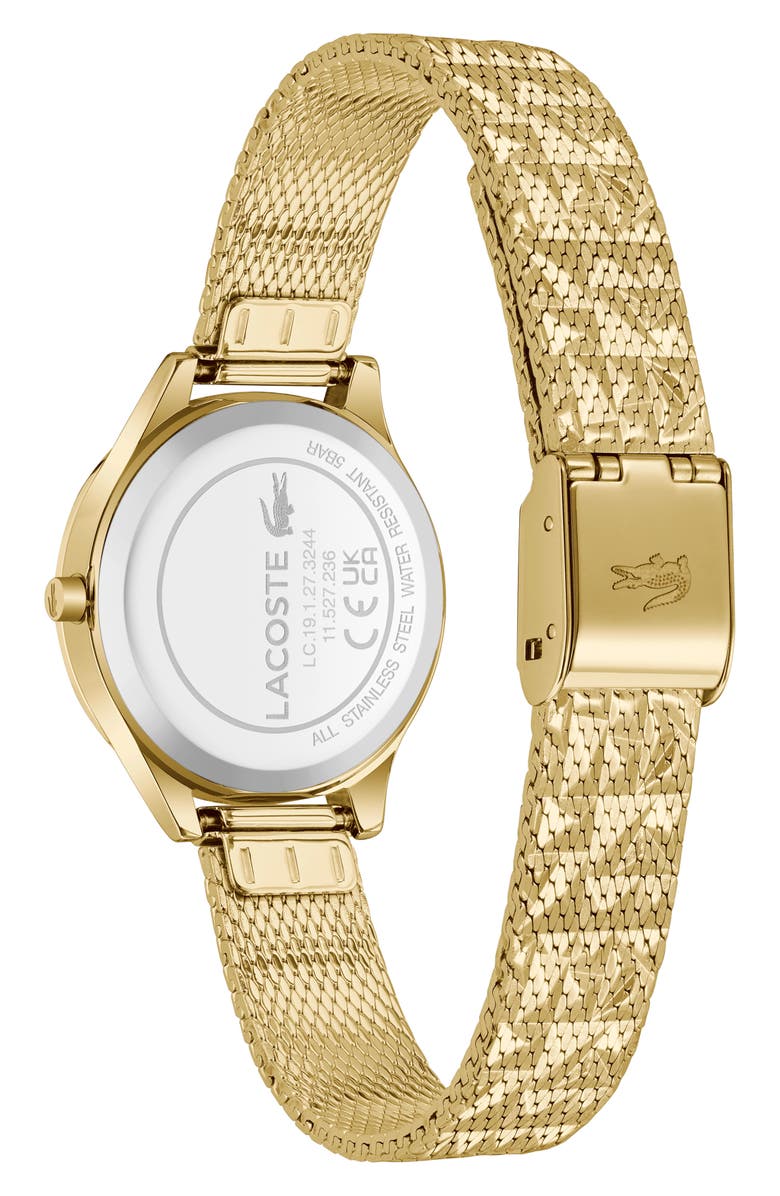 Lacoste Mini Crocodelle Mesh Strap Watch, 28mm, Alternate, color, 