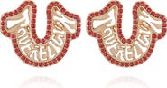 True Religion Logo horseshoe post earring