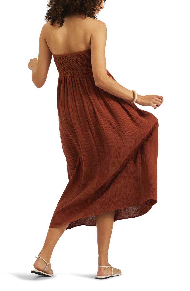 Ripe Maternity Evie Crochet Dress, Alternate, color, Amber