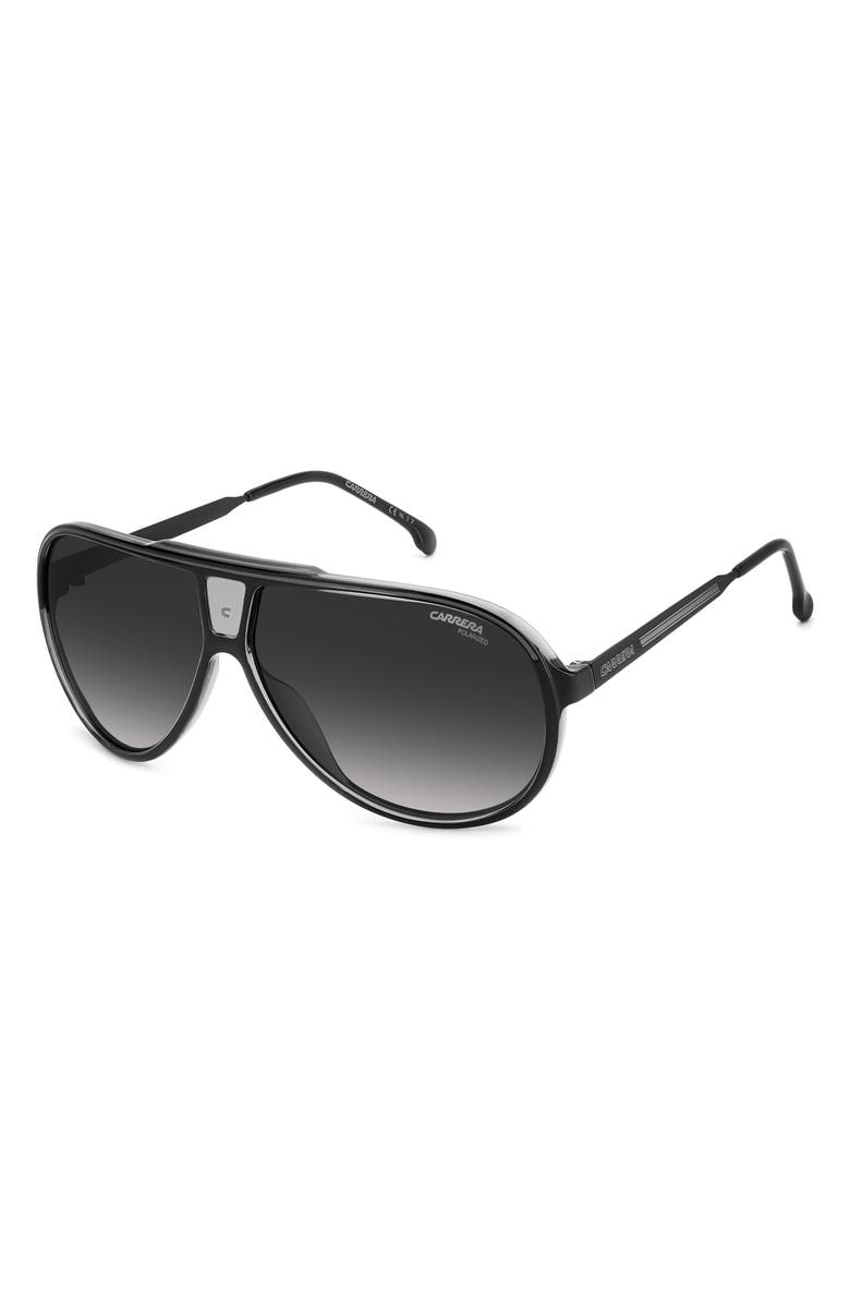 Carrera Eyewear 63mm Polarized Aviator Sunglasses, Alternate, color,