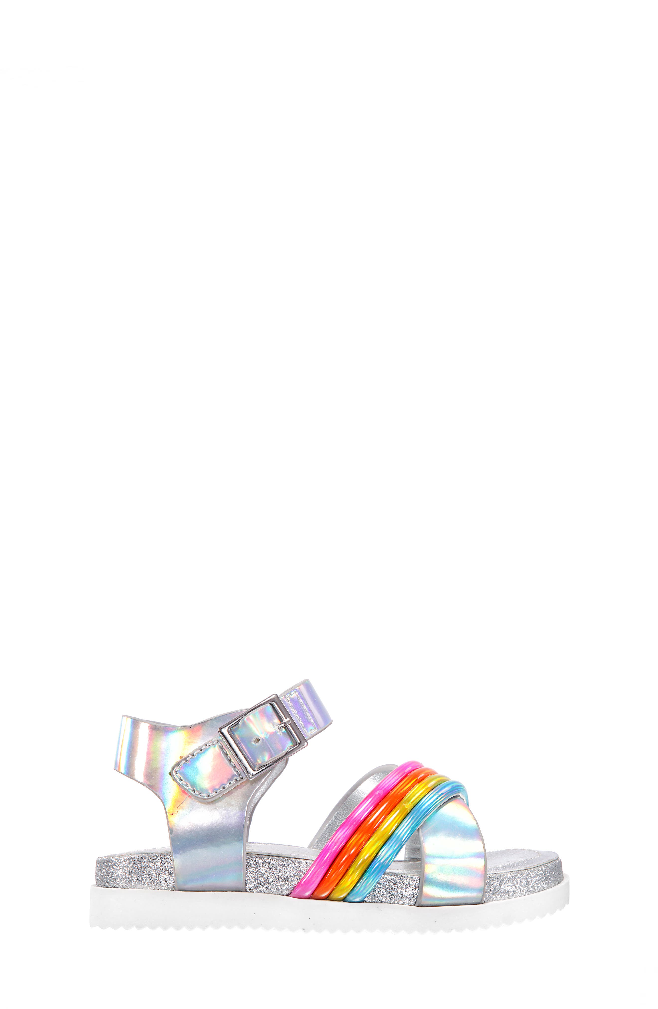 Nina Callysta Metallic Glitter Sandal, Alternate, color, 