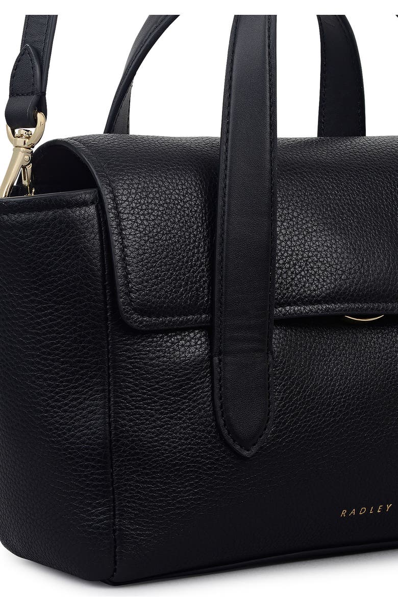 Radley Mayfair Lane Small Flapover Satchel Bag, Alternate, color, Black