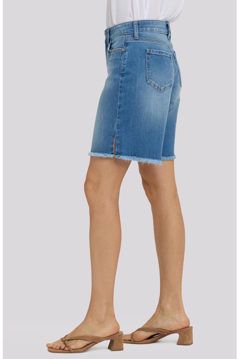 Naomi Relaxed Raw Hem Denim Shorts, Alternate, color, PACIFICA