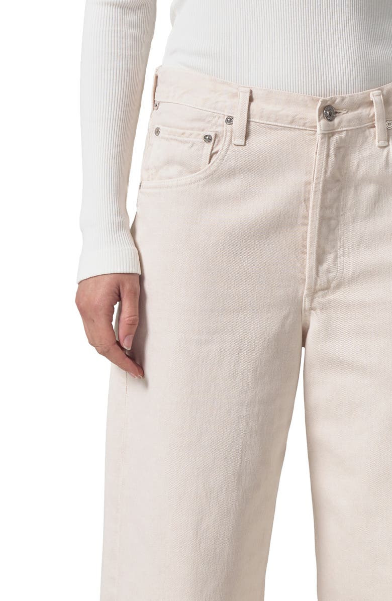 Citizens of Humanity Ayla Raw Hem High Waist Baggy Crop Wide Leg Jeans, Alternate, color, 