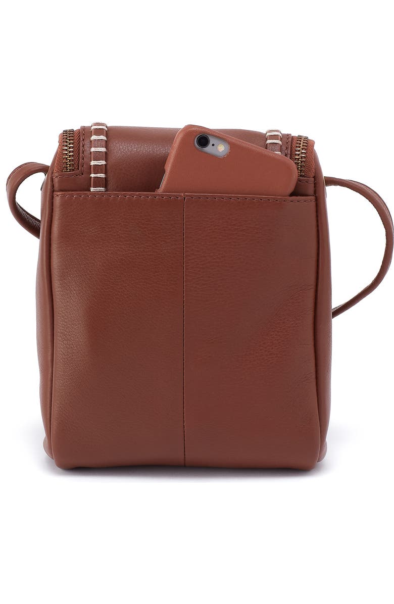 HOBO Fern Leather Crossbody Bag, Alternate, color, Cocoa Bean