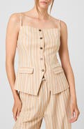 French Connection Tailored Sleeveless Linen Top